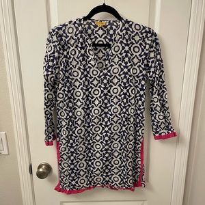 Roberta Roller Rabbit Navy Printed Tunic